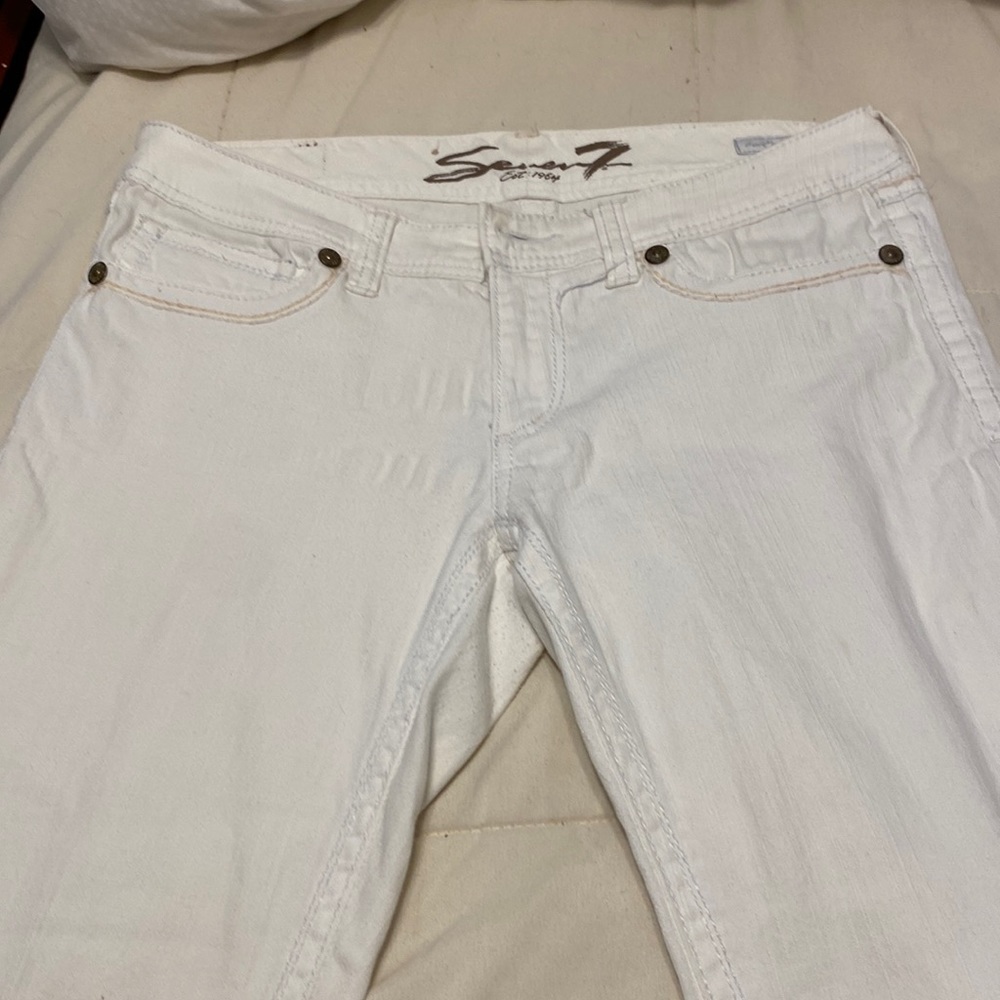 Seven white jeans